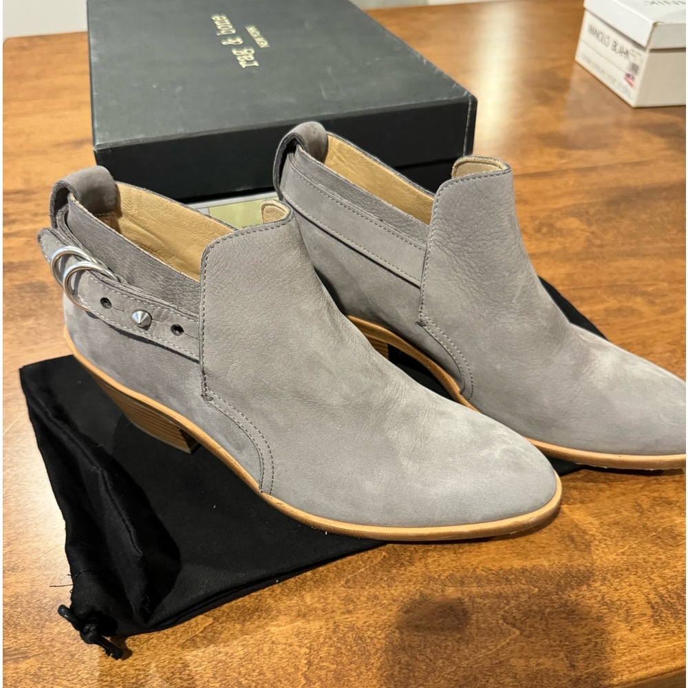 Rag and bone grey suede boots